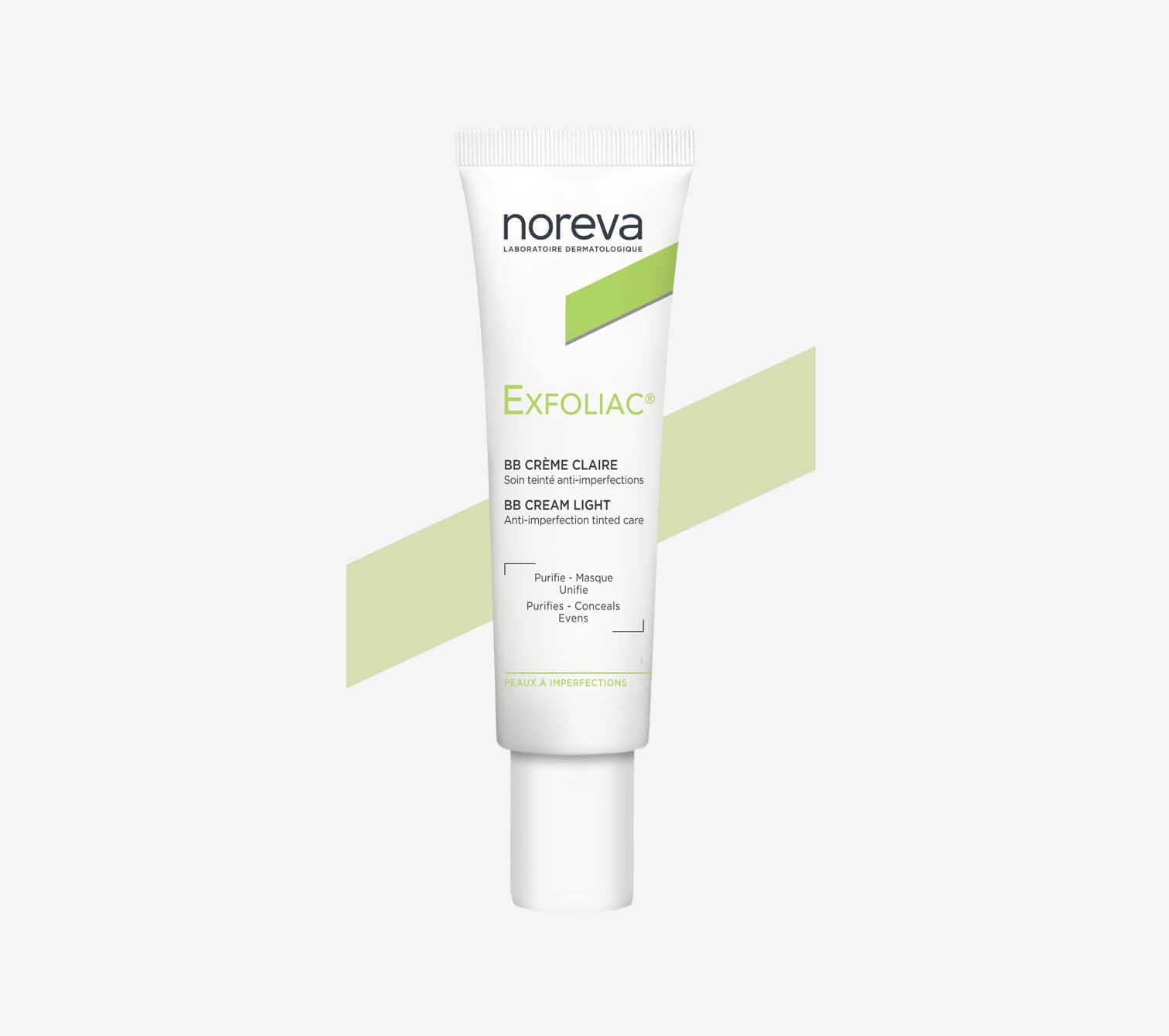 NOREVA EXFOLIAC  BB-Cream Tinted anti-blemish treatment Claire light نوريفا كريم BB ملون مضاد للعيوب