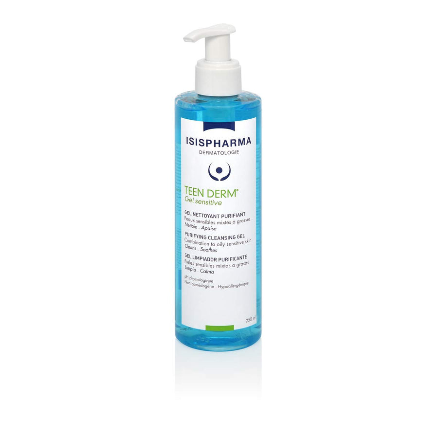ISISPHARMA TEEN DERM Sensitive gel 250ml غسول لطيف للبشرة الحساسة