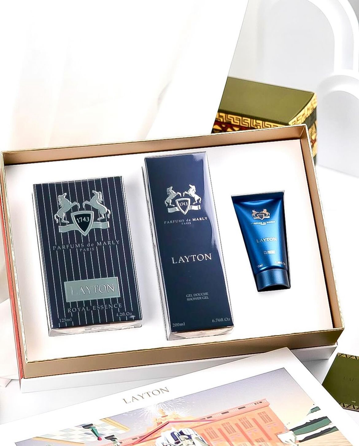 PARFUMS DE MARLY Layton Giftset For Men دي مارلي سيت هدايا للرجال