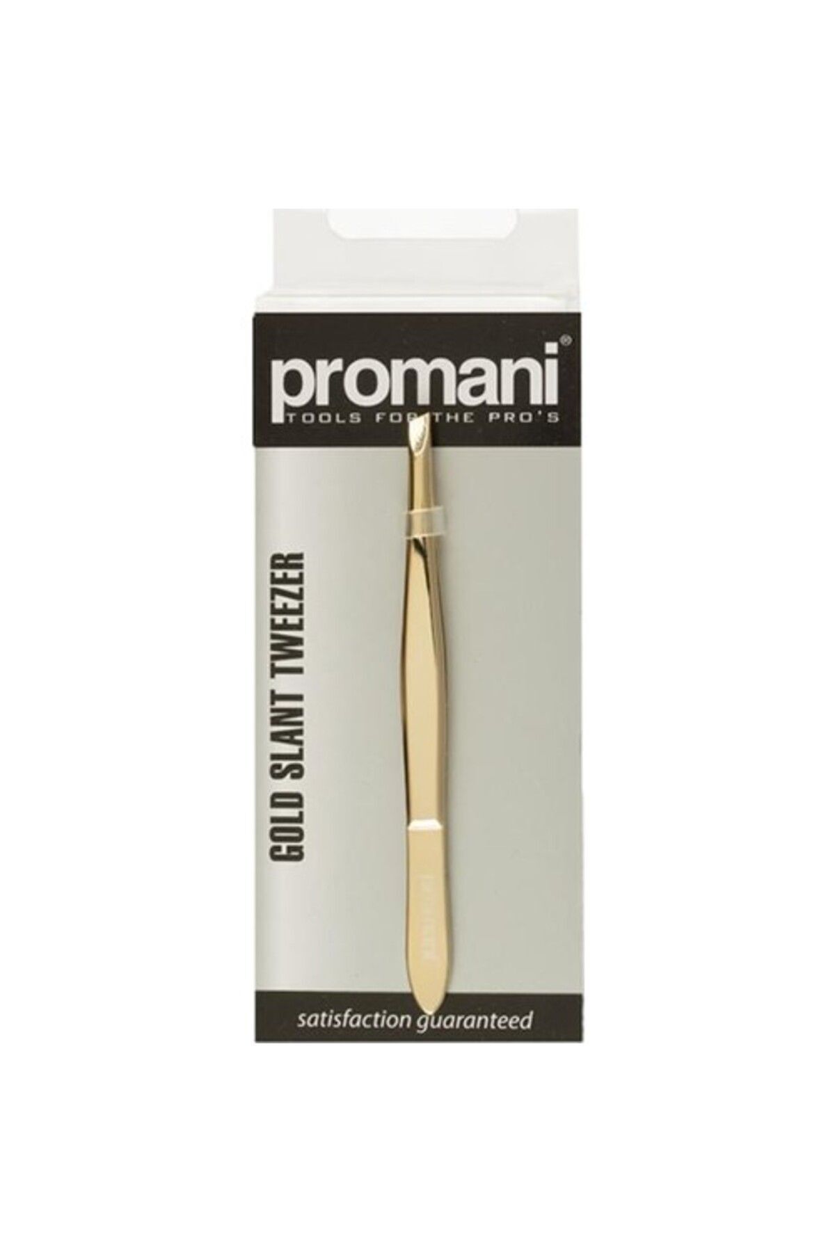 PROMANI Gold Curved Tip Tweezers Pr-923 بروموني ملقط ازالة الشعر