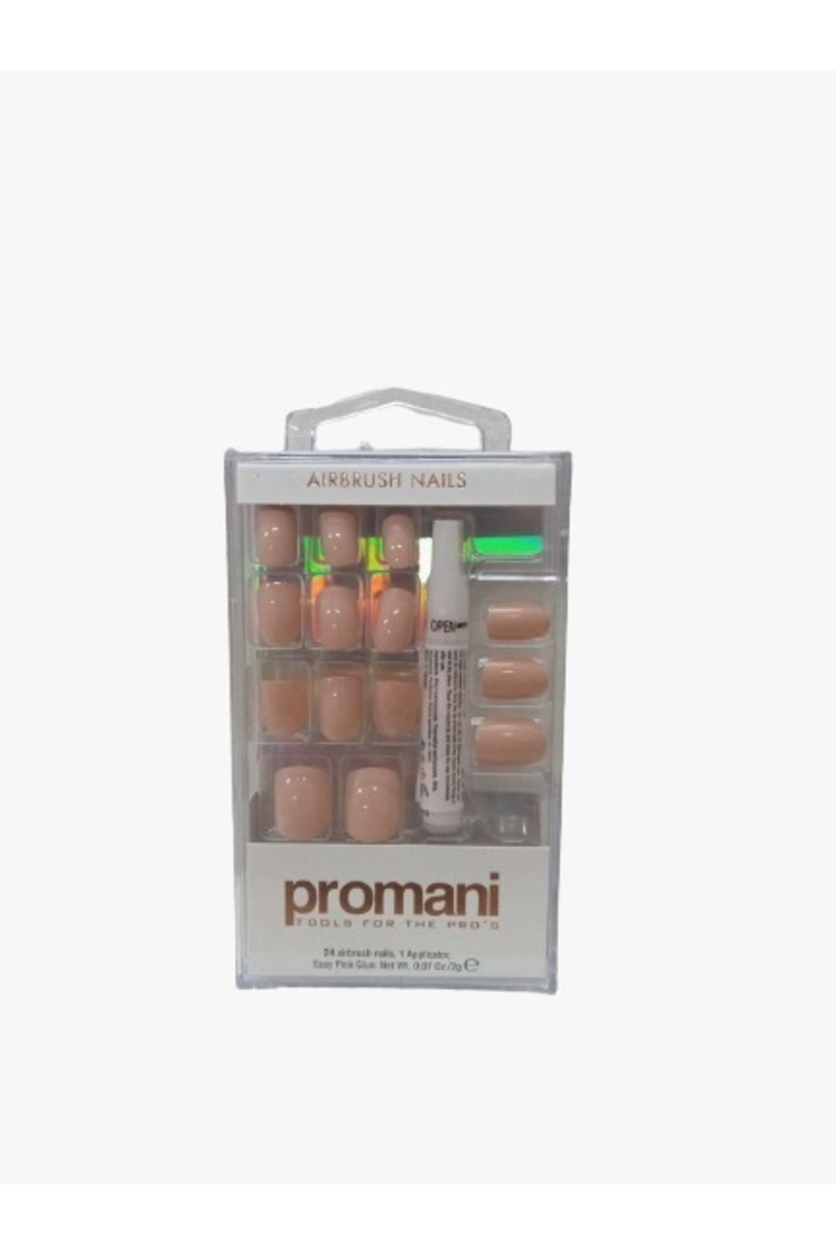 PROMANI Airbrush Nails Kit Beige بروماني أظافر أصطناعية