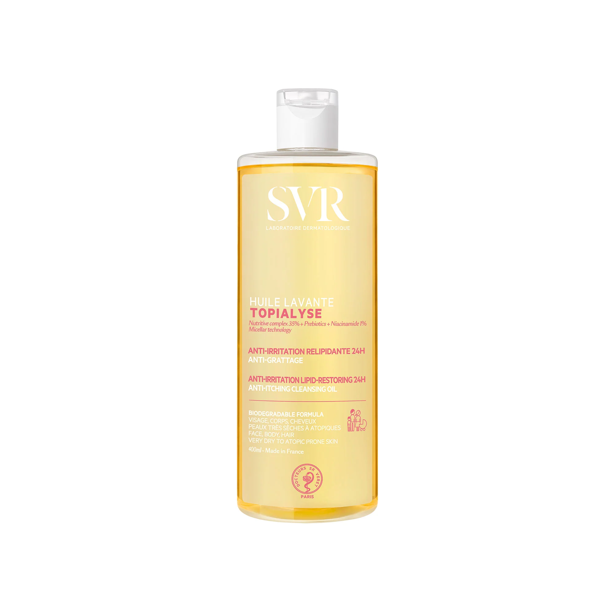 SVR TOPIALYSE Huile Lavante- 400ML غسول زيتي متعدد الاستخدامات من اس في ار