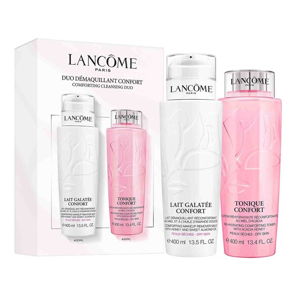 Lancôme Comfort Make-up Remover Duo Set Galatea Comfort Milk + Comfort Tonic - لانكوم مجموعة ثنائي مزيل المكياج