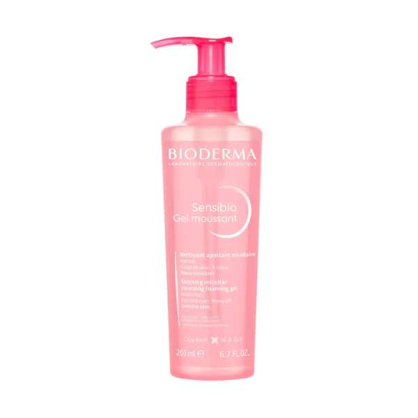 BIODERMA soothing micellar  cleansing  sensitive skin 200 ml  بايو  ديرما غسول ميسيلار مرطب للبشرة الحساسة