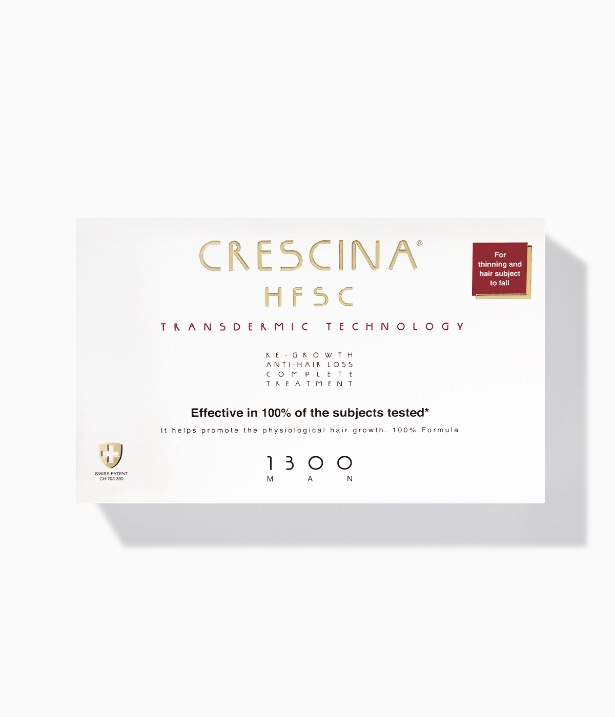 CRESCINA TRANSDERMIC HFSC
COMPLETE TREATMENT 1300 MAN AMPOULES 3.5ml 10+10 أمبولات معالجة لتساقط الشعر للرجال
