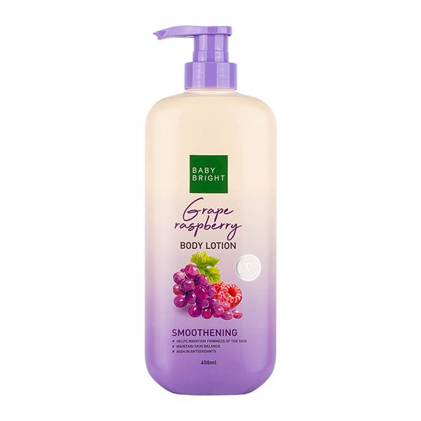 Grape Raspberry Body Lotion 450ml Baby Bright لوشن الجسم بالعنب والتوت