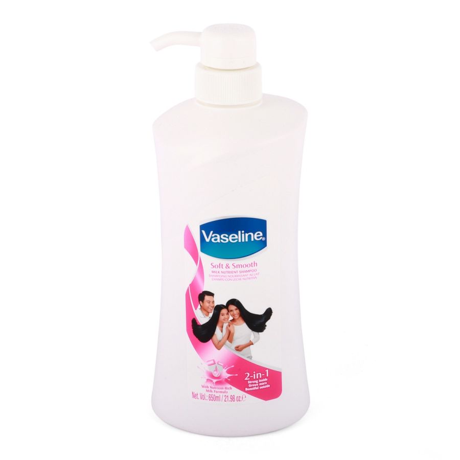 VASELINE Soft & Smooth Milk Nutrient Shampoo 650mL شامبو فازلين المغذي بالحليب