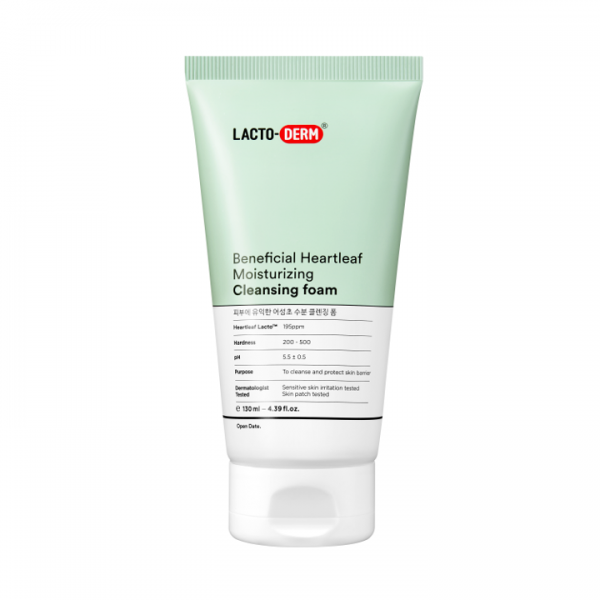 LACTO-DERM Beneficial Heartleaf Cleansing Foam 130ml غسول رغوي للبشرة