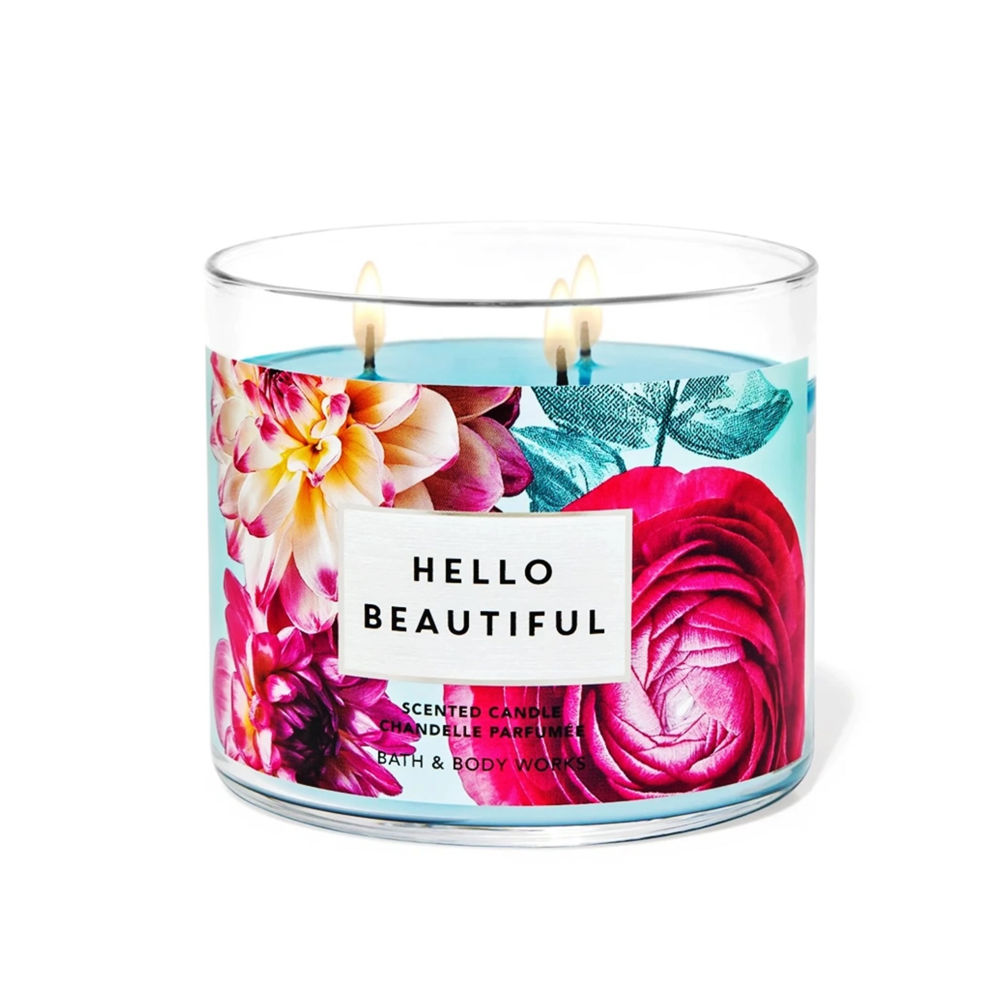 BATH AND BODY WORKS hellow beautiful Candle باث اند بادي شمعة معطرة