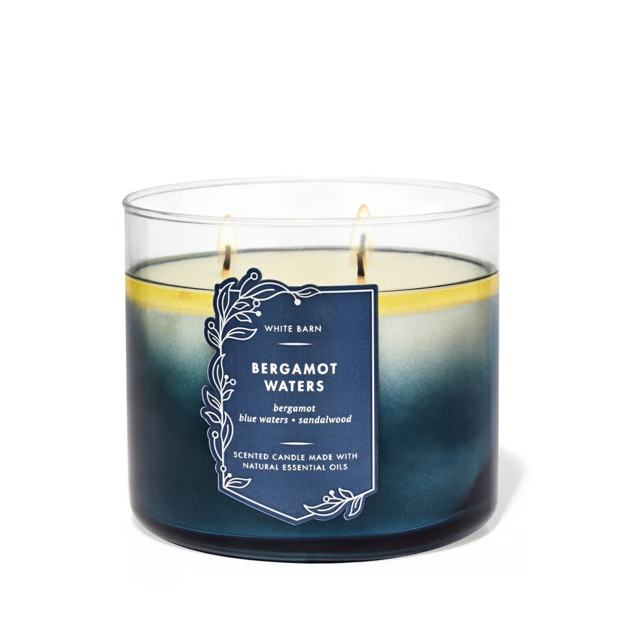 BATH AND BODY WORKS BERGAMOT WATERS Candle باث اند بادي شمعة معطرة