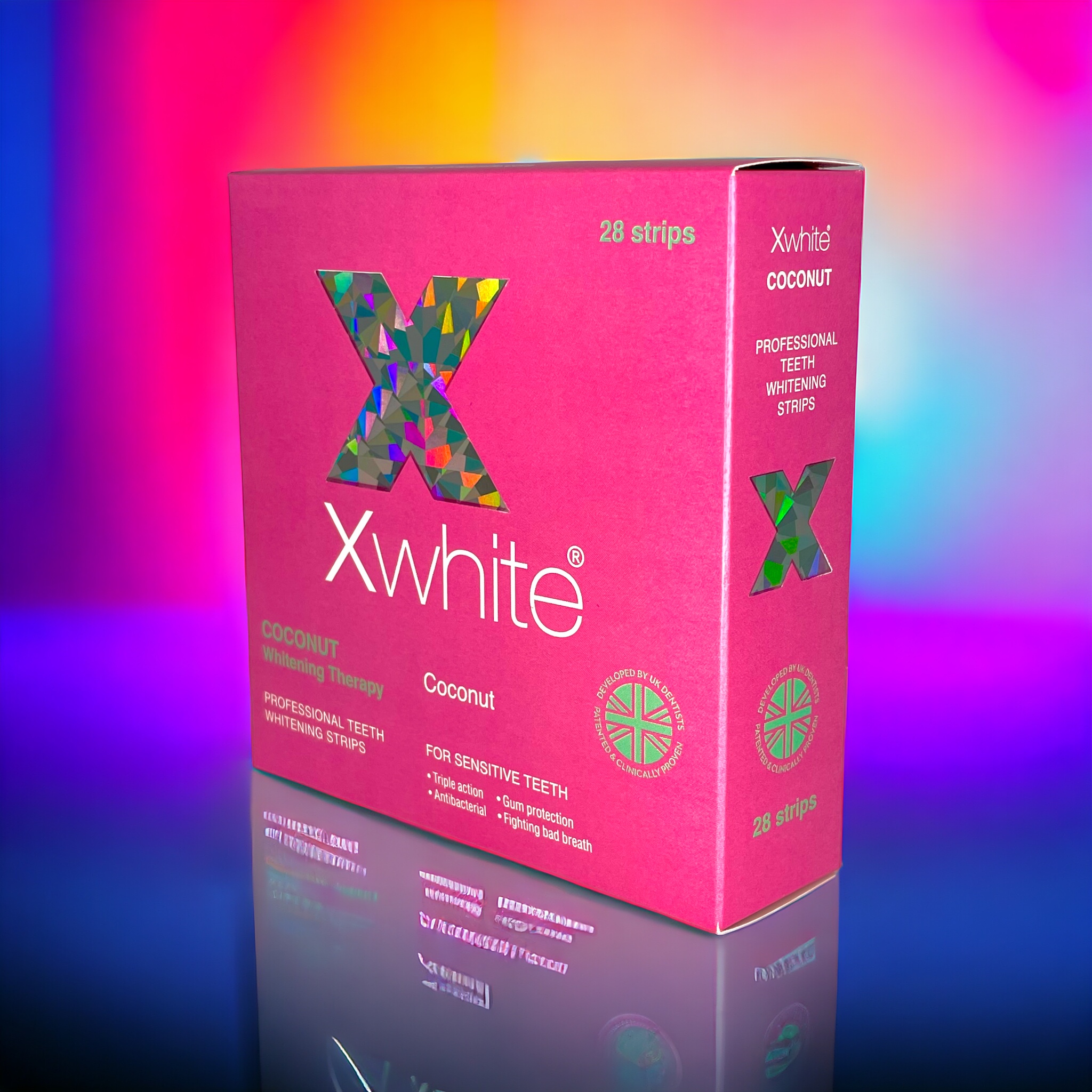 Xwhite® COCONUT WHITENING THERAPY Professional teeth whitening strips علاج تبييض جوز الهند شرائط تبييض الأسنان الاحترافية