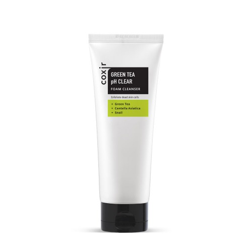 COXIR Green Tea pH Clear Foam Cleanser 150ml كوكسر غسول منظف بالشاي الاخظر للبشرة