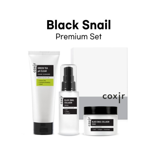 COXIR Black Snail Premium Set كوكسر مجموعة الحلزون الاسود