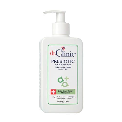Dr.clinic prebiotic face wash gel 250ml دكتور كلينيك غسول جل للبشرة الدهنية