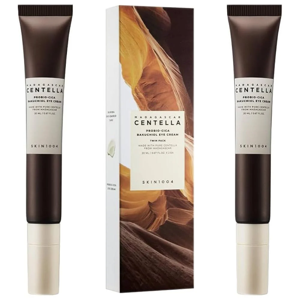 (SKIN1004 MADAGASCAR CENTELLA PROBIO-CICA BAKUCHIOL EYE CREAM 20ml (kit of two مدغشقر سينتيلا كريم العين  بروبيو-سيكا باكوشيول(كت يحتوي على قطعتين)