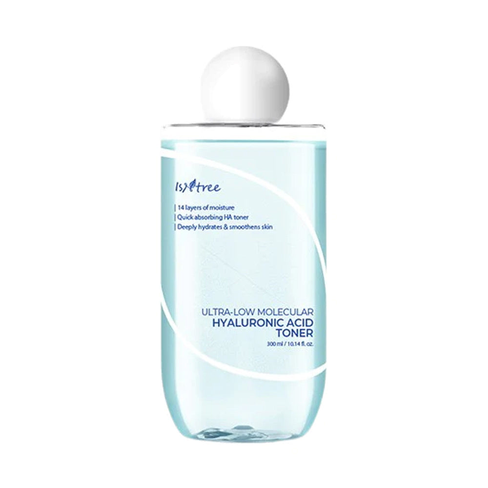 Isntree - Ultra-Low Molecular Hyaluronic Acid Toner 300ml تونر حمض الهيالورونيك الجزيئي المنخفض للغاية