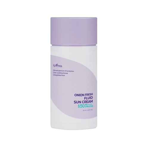 Isntree - Onion Fresh Fluid Sun Cream 50ml إيسنتري - كريم الشمس السائل المنعش بالبصل
