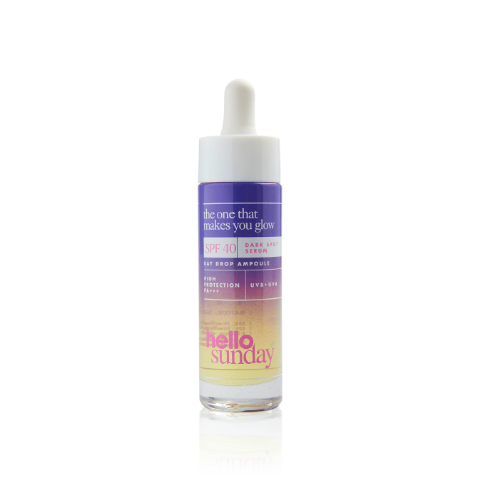 HELLO SUNDAY The One That Makes You Glow SPF40 Dark Spot Treatment  هيلو سنداي العلاج الذي يجعلك متوهجًا بمعامل حماية من الشمس SPF40 للبقع الداكنة