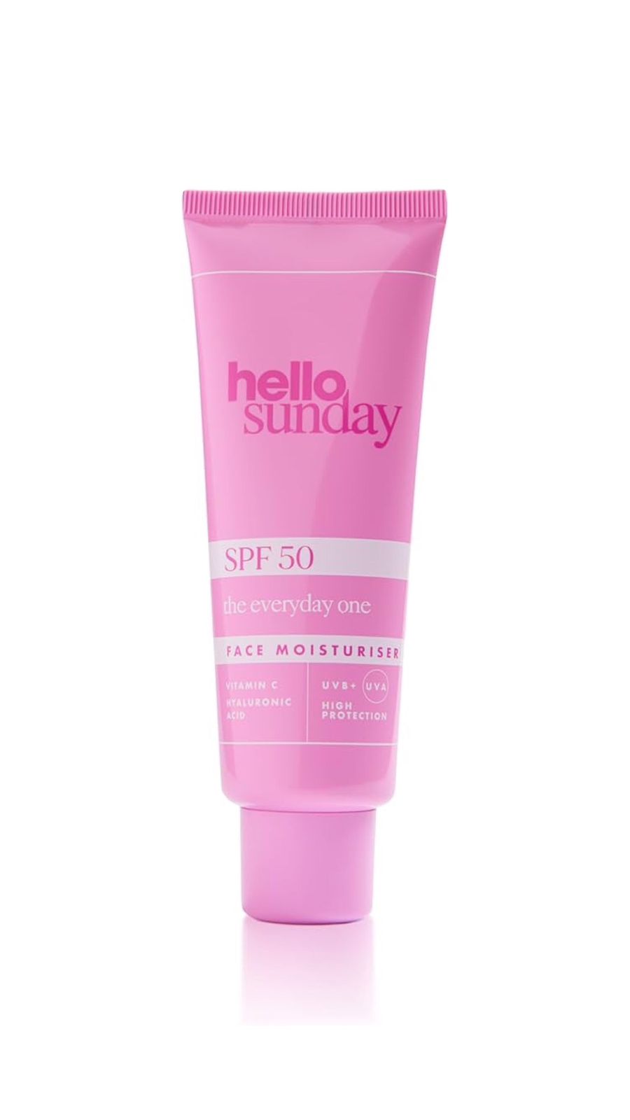 HELLO SUNDAY The Everyday One Face Moisturiser SPF 50 with Hyaluronic Acid  مرطب الوجه اليومي بعامل حماية من الشمس 50 مع حمض الهيالورونيك