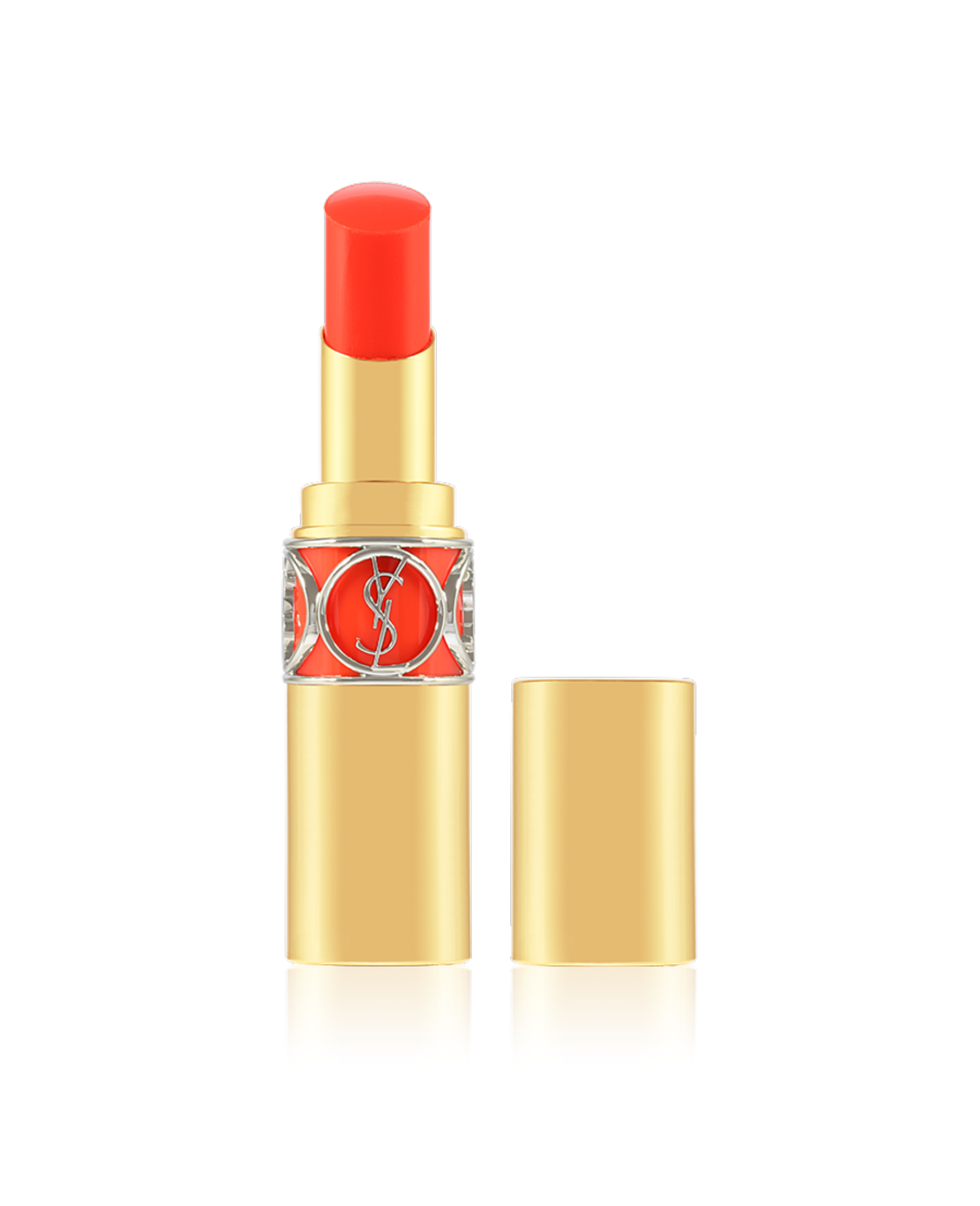 YVES SAINT LAURENT ROUGE VOLUPTÉ SHINE Lipstick واي اس ال احمر شفاه لامع