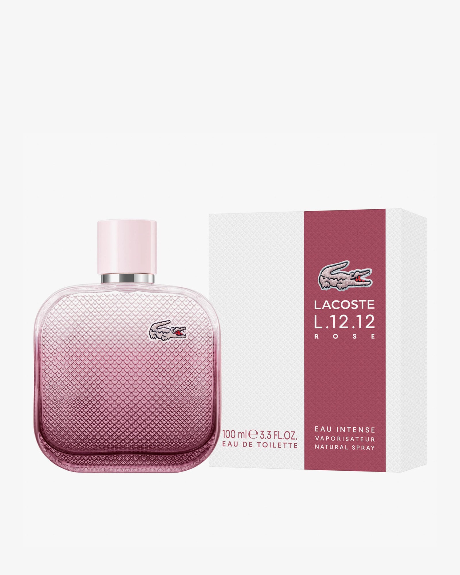 LACOSTE L.12.12 ROSE EAU de toilette INTENSE 100ML لاكوست عطر للنساء