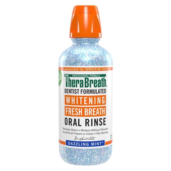 TheraBreath Healthy Gums Oral Rinse,Dazzling Mint  473ml غرغرة