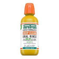 TheraBreath Healthy Gums Oral Rinse, Deep Clean 473ml غرغرة تنظيف عميق