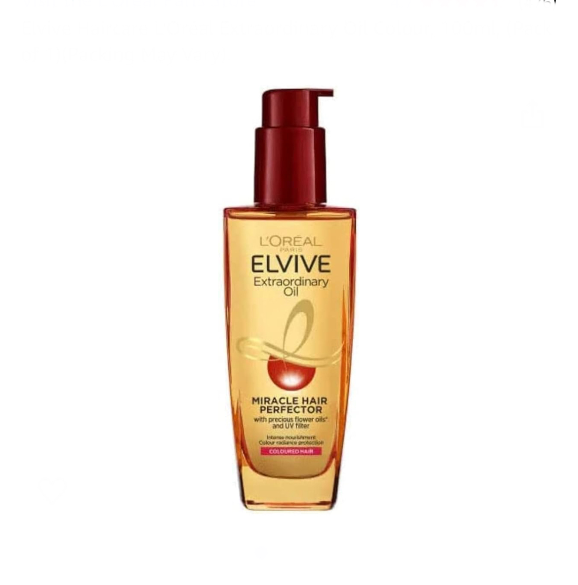 LOREAL PARIS Elvive Haircare L'Oréal Extraordinary Oil Colour, 100ml ايلفيف سيروم للشعر المصبوغ