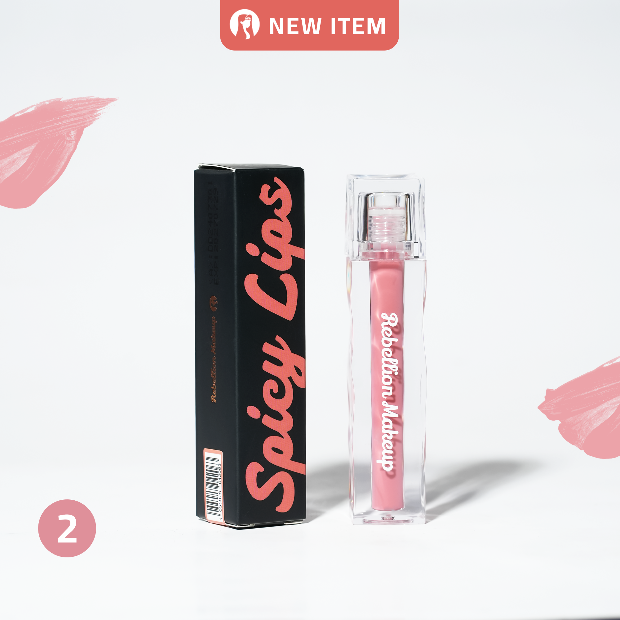 REBELLION MAKEUP SPICY LIPS LIP GLOSS ريبيليون ملمع شفاه