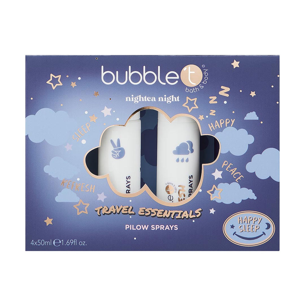 BUBBLE T COSMETICS Pillow Mist Set - Nightea Night Travel Essentials  مجموعة معطرات الوسادة