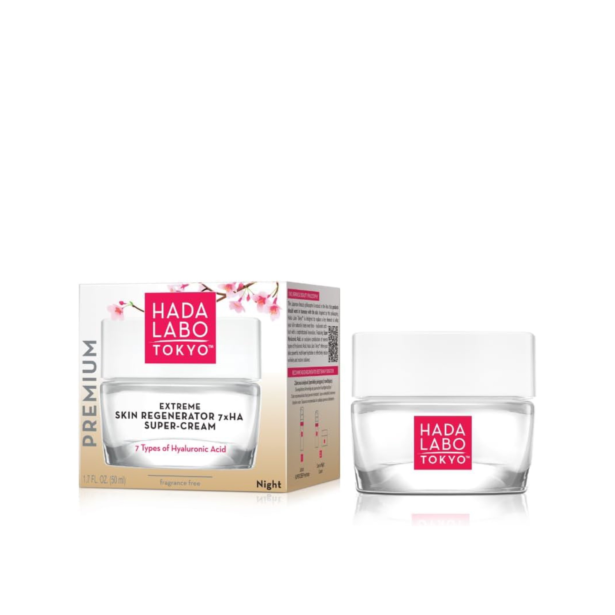 Hada Labo Tokyo - Premium Extreme Skin Regenerator Super Cream, Night Cream  هادا لابو كريم ليلي