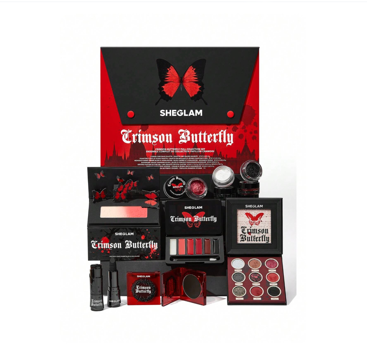 SHEGLAN  Crimson Butterfly Full Collection Set شيغلام سيت مكياج