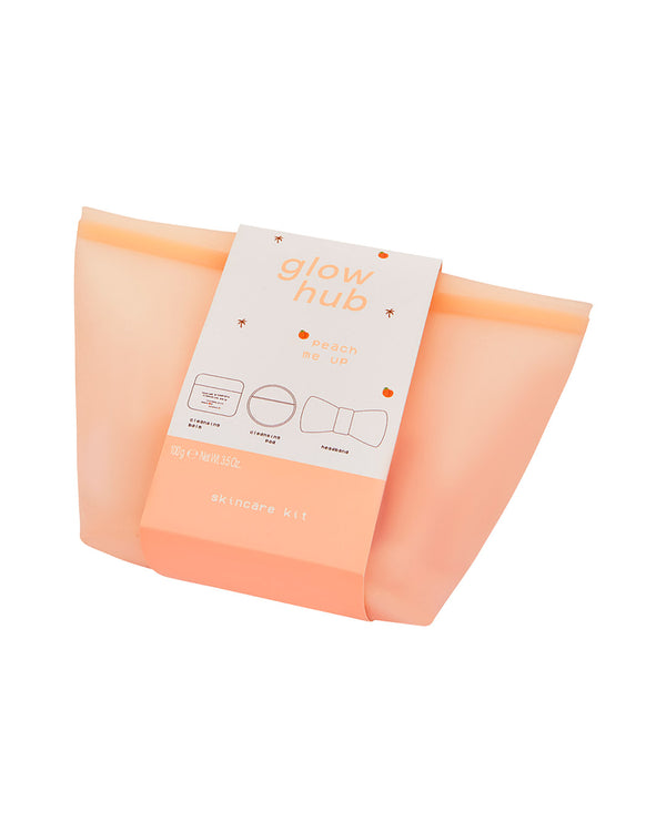 GLOW HUB  PEACH ME UP SKIN_CARE SET   كلوهوب مجموعة العناية بالبشرة