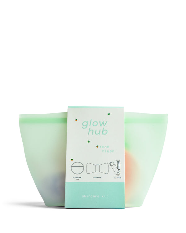 GLOW HUB TEAM CLEAN SKIN_CARE SET كلو هب مجموعة العناية بالبشرة النظيفة