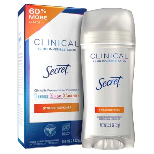 SECRET CLINICAL 27h Soft Solid Deodorant STRESS RESPONSE سيكرت مزيل تعرق
