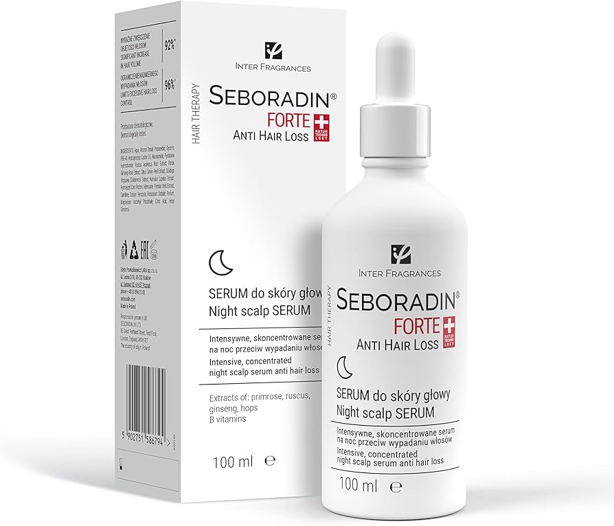 SEBORADIN Forte Night Scalp Serum for Women and Men 100ml سيبورادين فورتي مصل فروة الرأس الليلي للنساء والرجال