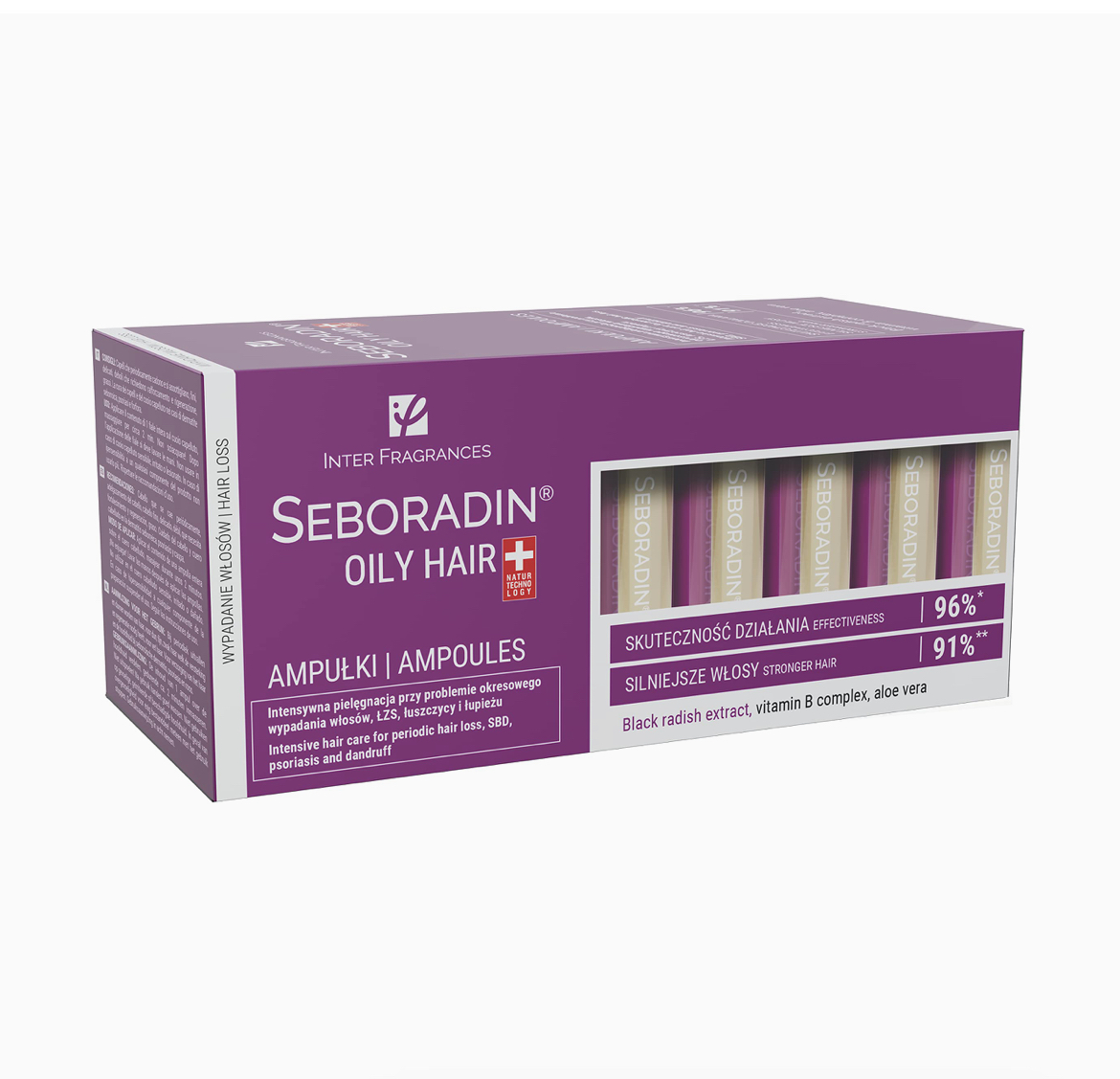 Seboradin Ampoules for Oily Hair Against Hair Loss  14 x 5.5 ml أمبولات سيبورادين للشعر الدهني ضد تساقط الشعر
