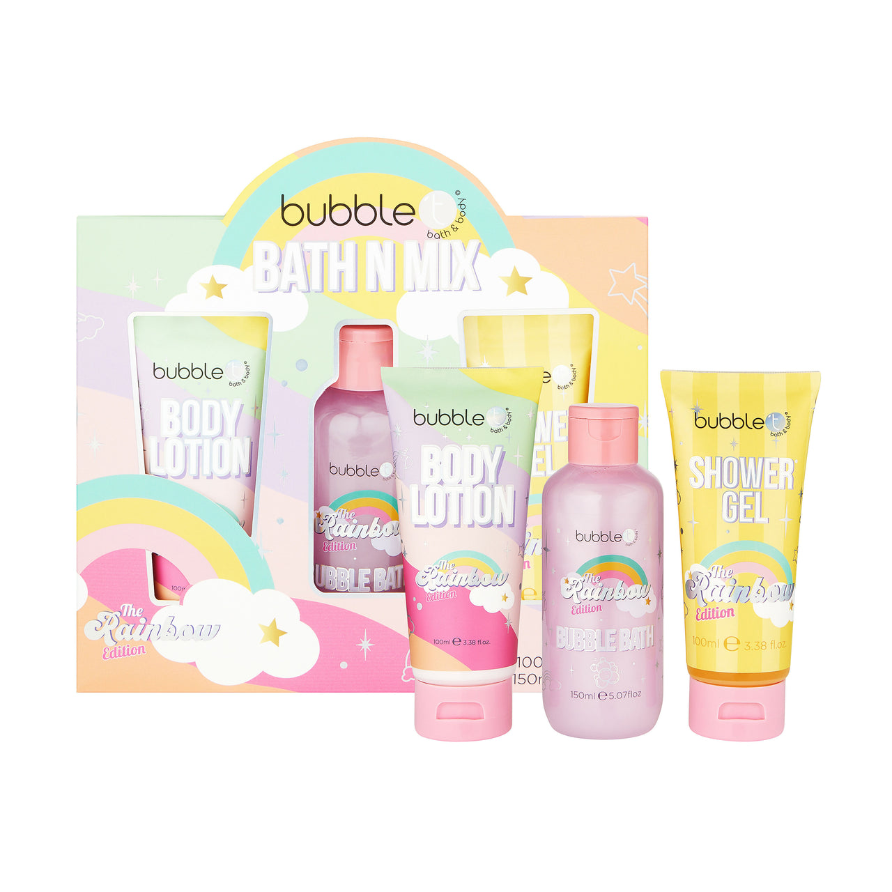 Bubble T Rainbow Bath and Mix حمام ومزيج بابل تي رينبو