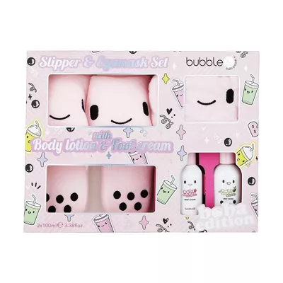 Bubble T Gift Set Edition Slipper Set بابل تي سيت القدم