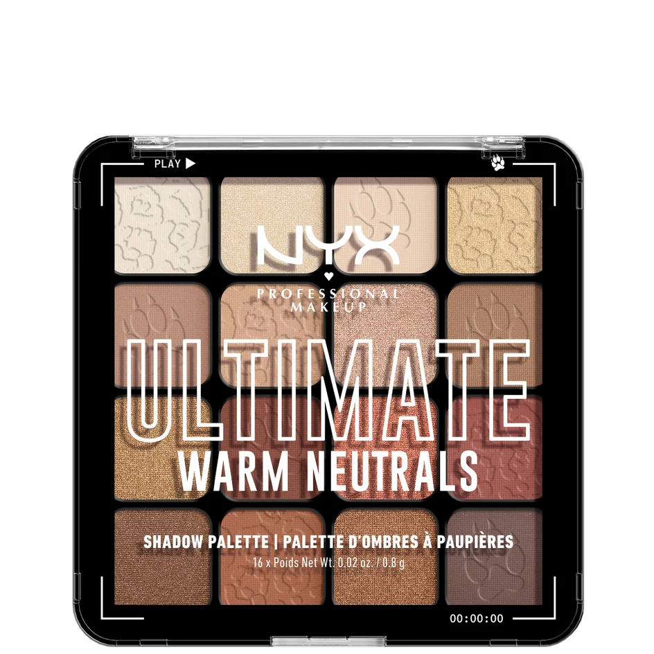 NYX Professional ULTIMATE SHADOW PALETTE - WARM NEUTRALS نيكس باليت ايشدو