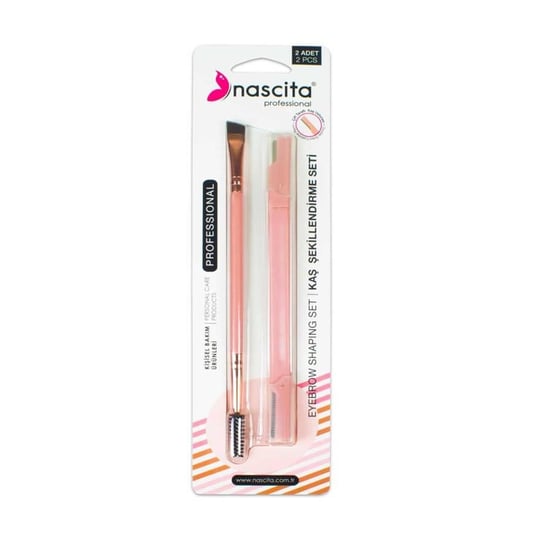 Nascita Eyebrow Care Set Razor and Eyebrow Shaping Brush - 12 ناسيتا سيت العناية بالحواجب