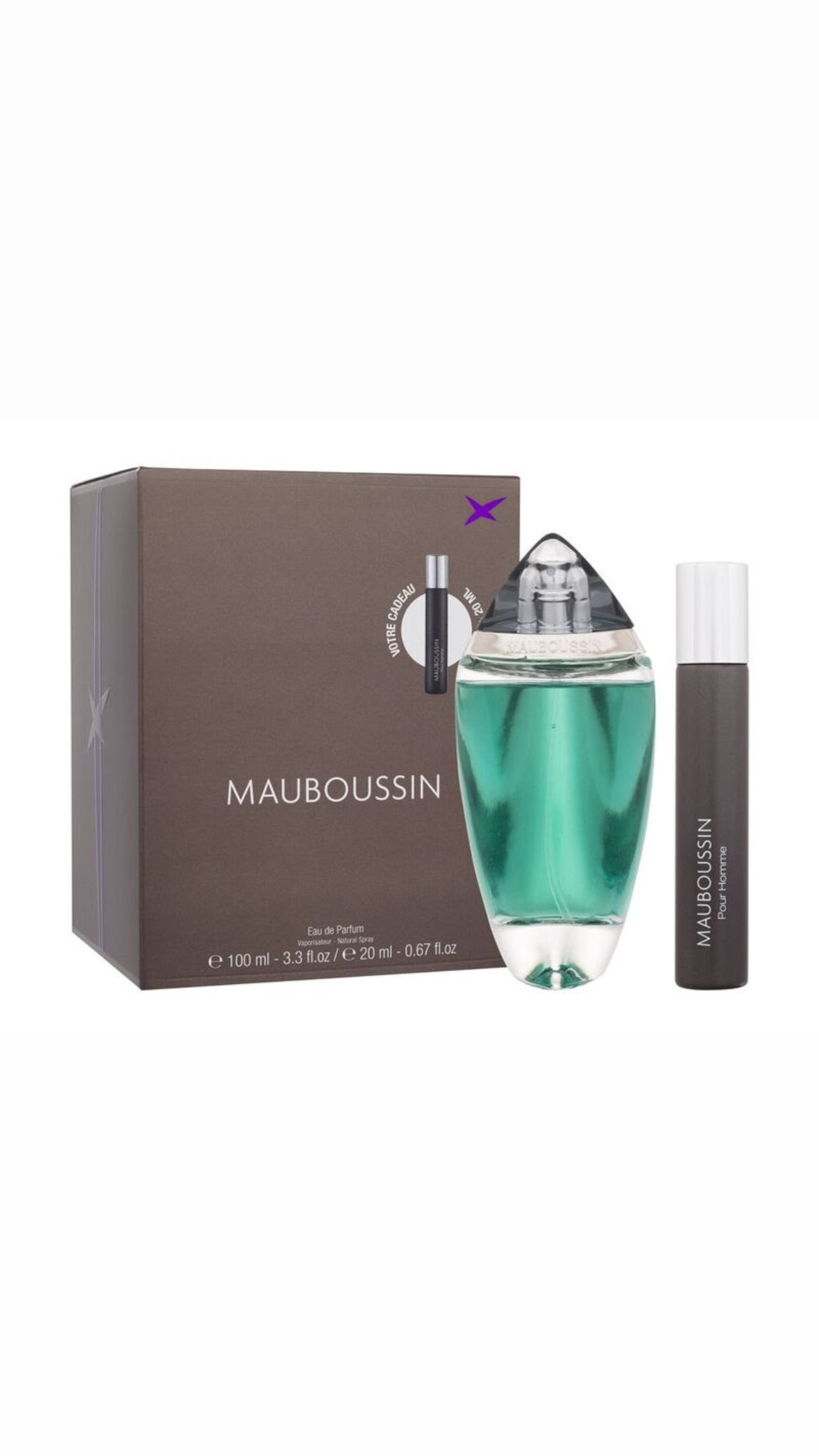 MAUBOUSSIN GIFT SET HOMME (100ml)+(20ml) مجموعة هدايا للرجال