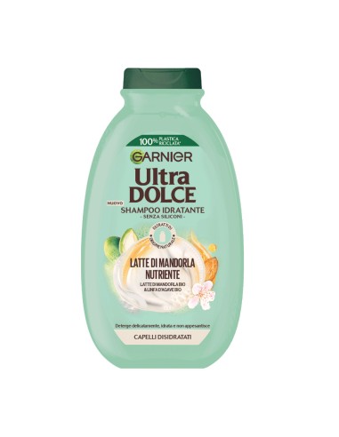 Garnier Ultra Dolce Hydrating Shampoo with Nourishing Almond Milk شامبو غارنييه الترا دولتشي المرطب بحليب اللوز المغذي