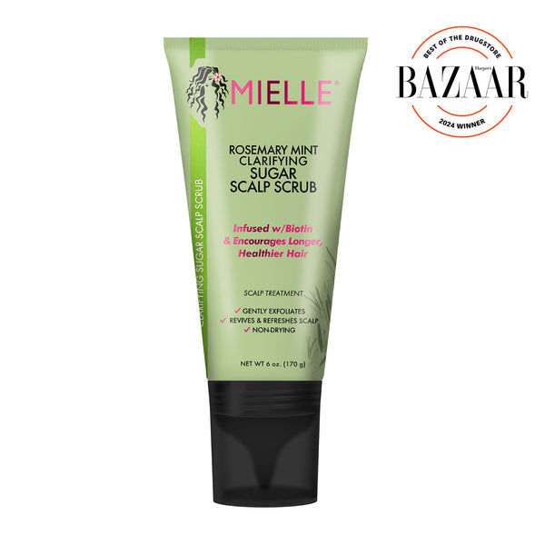 MIELLE Rosemary Mint Clarifying Sugar Scalp Scrub مقشر فروة الرأس بالسكر والنعناع وإكليل الجبل