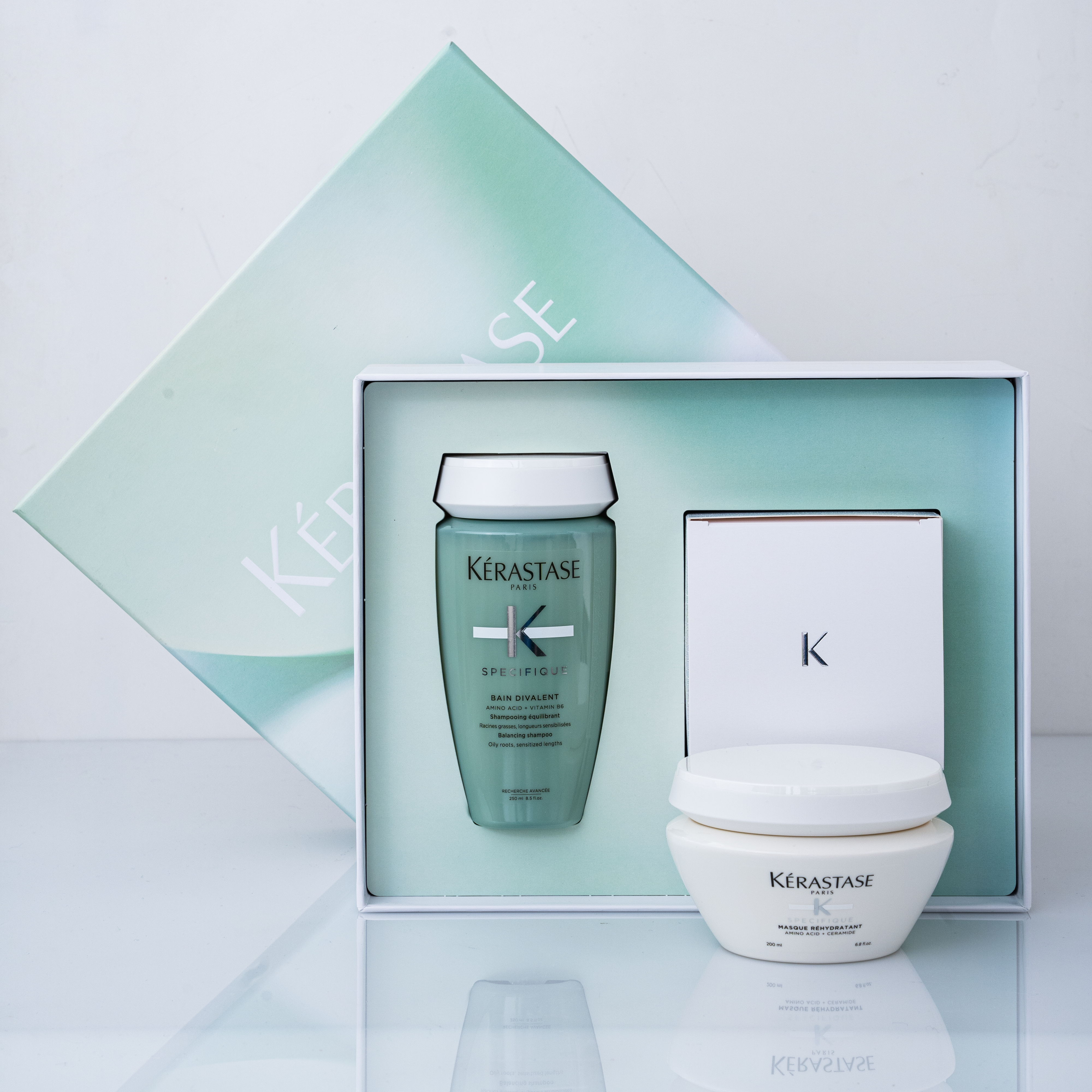 KERASTASE KERASTASE Limited Edition for Sensitive Hair & Oily Skin, Bain 250 ml + Mask 200 ml 250 ml + 200 ml