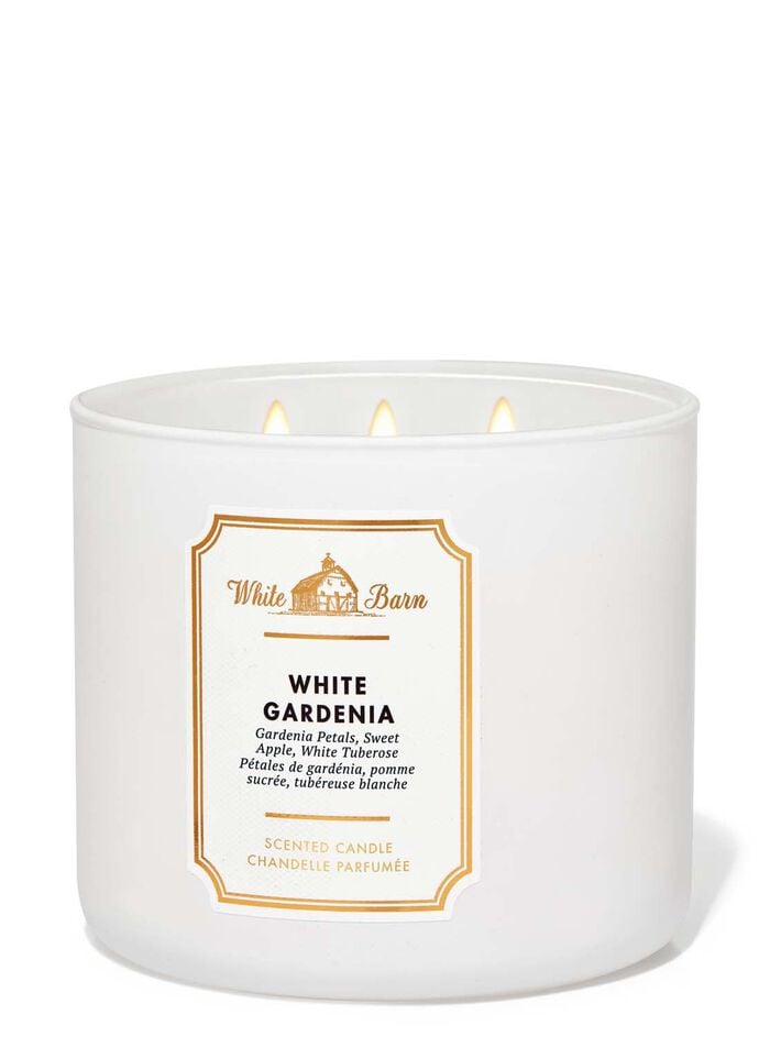 BATH AND BODY WORKS White Gardenia 3-Wick Candle شموع معطرة