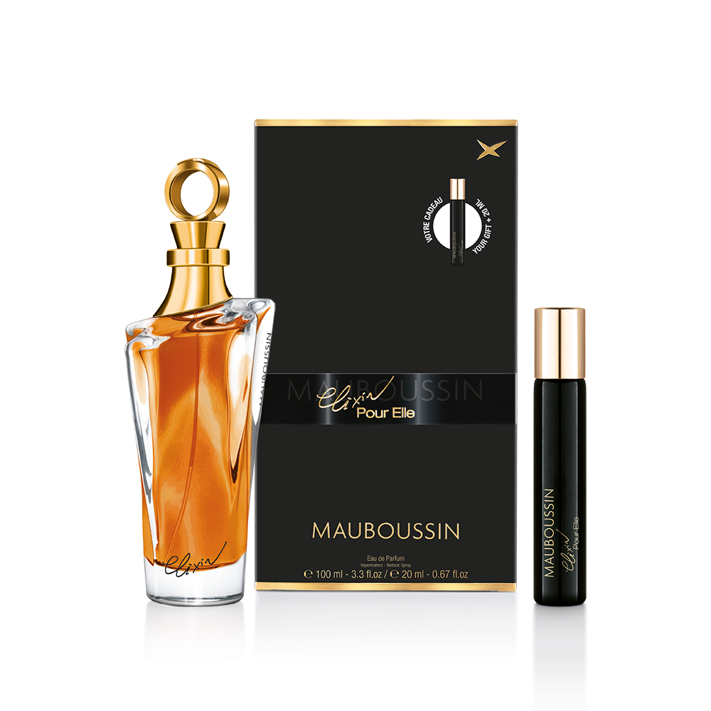 MAUBOUSSIN Elixir Pour Elle COFFRET TRAVEL EDITION Eau de Parfum (100ml+20ml) عطر موبوسين للنساء