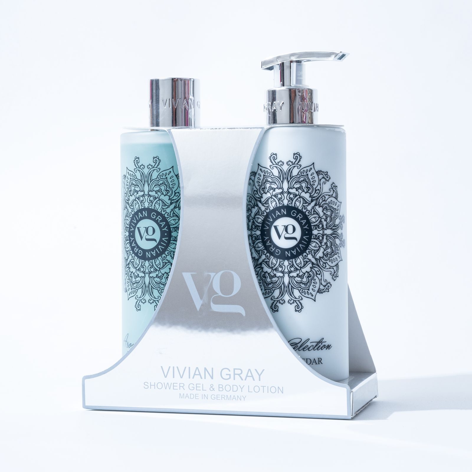 VIVIAN GRAY AMBER & CEDAR 2 PCS SET فيفيان جراي سيت لوشن وجل استحمام