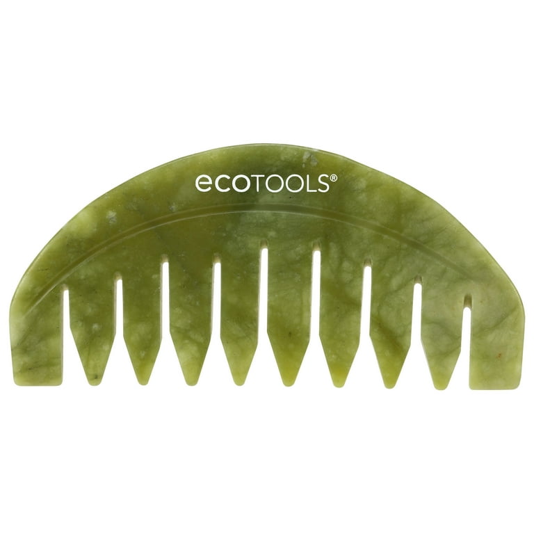 ECOTOOLS Scalp Jade Green Gua Sha Hair Comb ايكو تولز مشط الكواشا لتحفيز الفروة