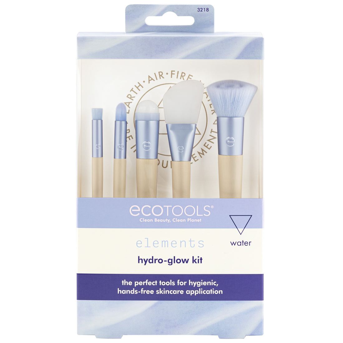 ECOTOOLS Elements Hydro-Glow Skincare Brush Kit ايكوتولز مجموعة فرش